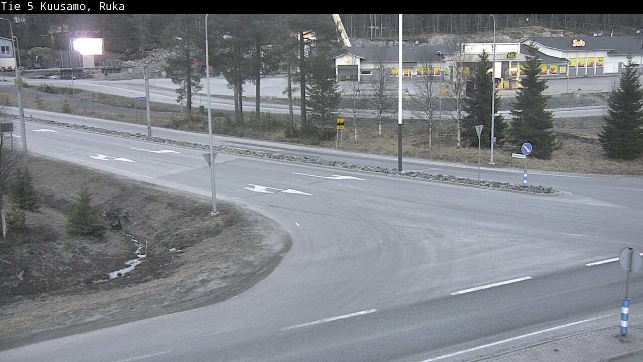 Weather Camera Image Väg 5 Kuusamo, Ruka, Kuusamo, Pohjois-Pohjanmaa