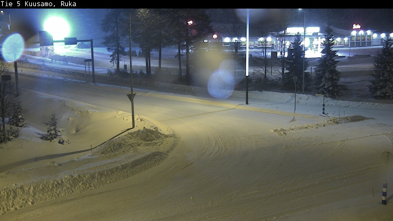 Weather Camera Image Väg 5 Kuusamo, Ruka, Kuusamo, Pohjois-Pohjanmaa