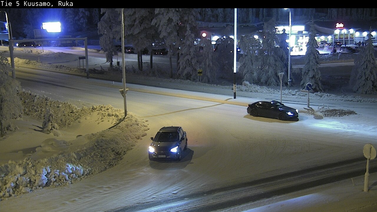 Weather Camera Image Väg 5 Kuusamo, Ruka, Kuusamo, Pohjois-Pohjanmaa