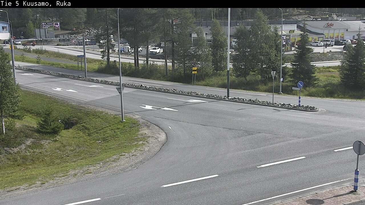 Weather Camera Image Väg 5 Kuusamo, Ruka, Kuusamo, Pohjois-Pohjanmaa