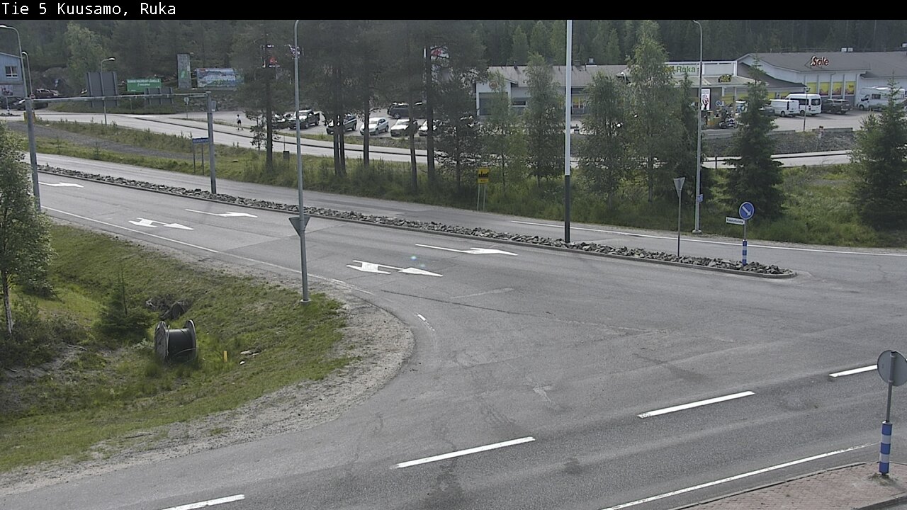 Weather Camera Image Väg 5 Kuusamo, Ruka, Kuusamo, Pohjois-Pohjanmaa
