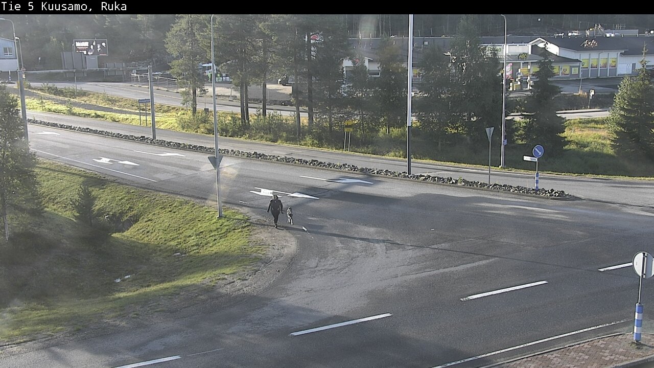 Weather Camera Image Väg 5 Kuusamo, Ruka, Kuusamo, Pohjois-Pohjanmaa