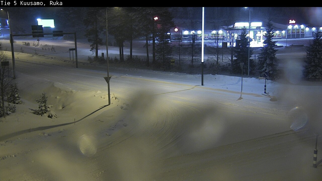 Weather Camera Image Väg 5 Kuusamo, Ruka, Kuusamo, Pohjois-Pohjanmaa
