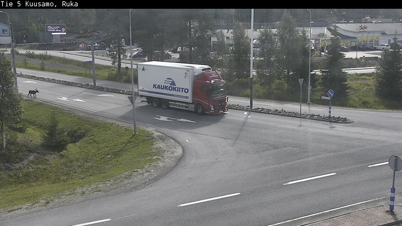 Weather Camera Image Väg 5 Kuusamo, Ruka, Kuusamo, Pohjois-Pohjanmaa