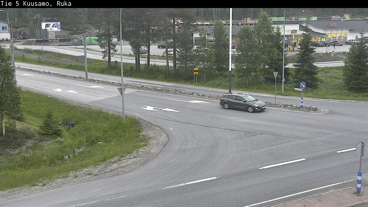 Weather Camera Image Väg 5 Kuusamo, Ruka, Kuusamo, Pohjois-Pohjanmaa
