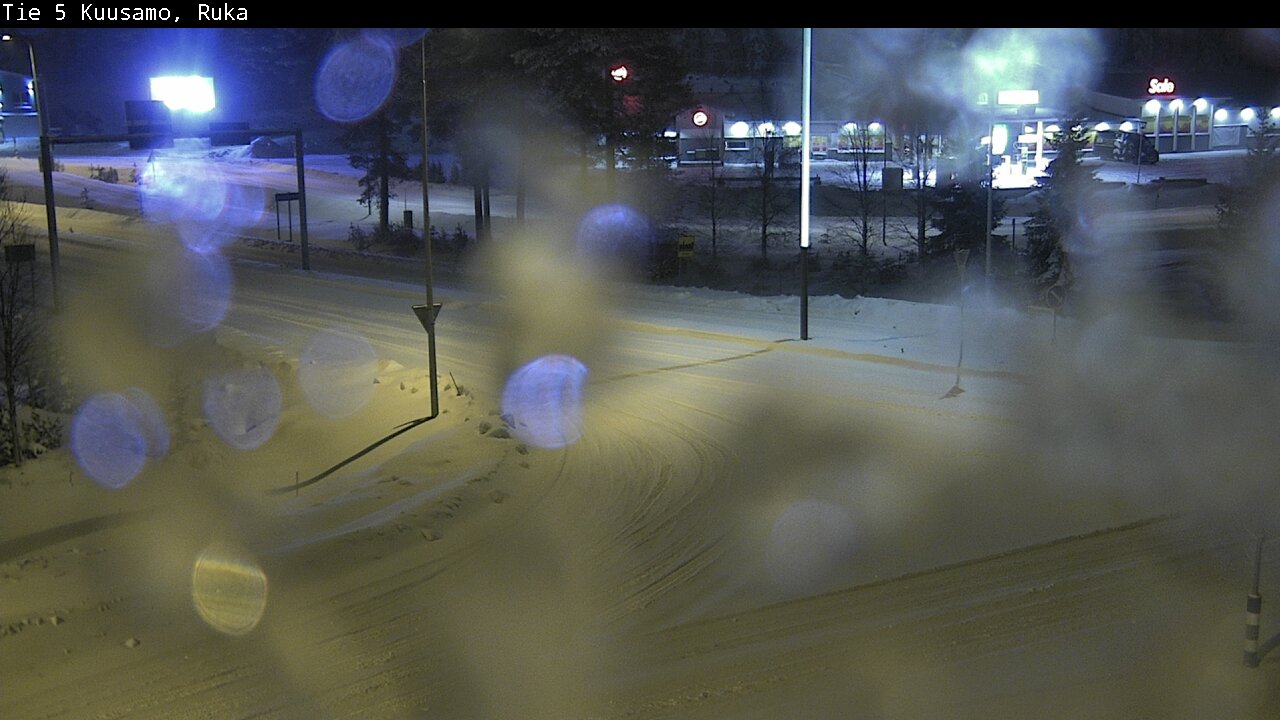 Weather Camera Image Väg 5 Kuusamo, Ruka, Kuusamo, Pohjois-Pohjanmaa