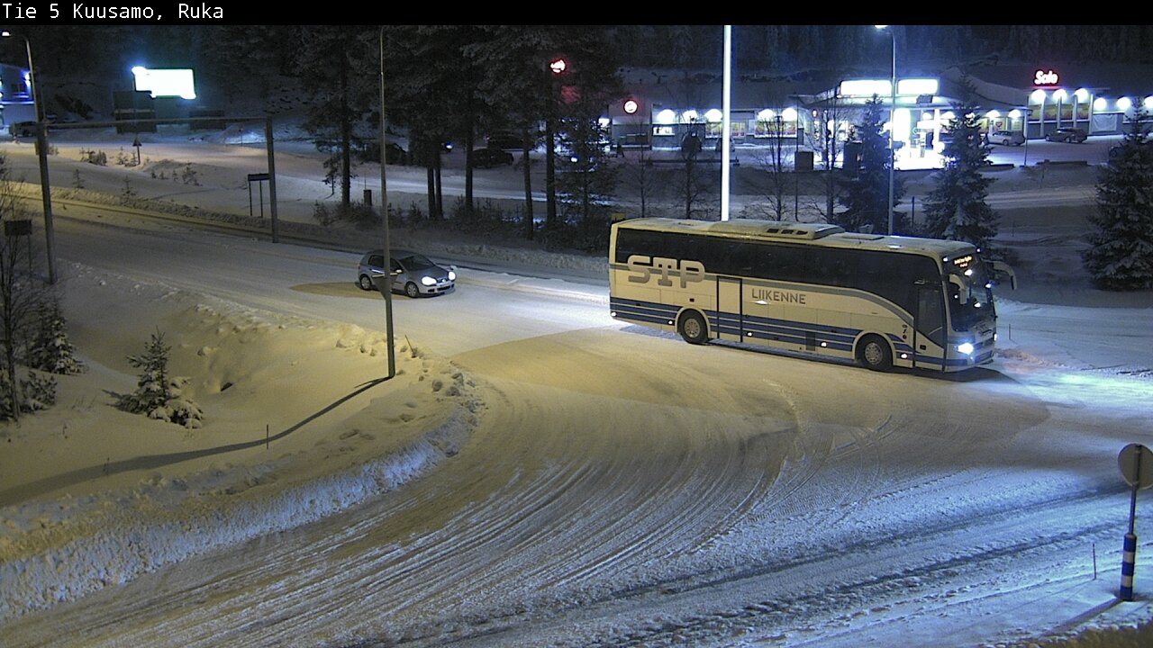 Weather Camera Image Väg 5 Kuusamo, Ruka, Kuusamo, Pohjois-Pohjanmaa