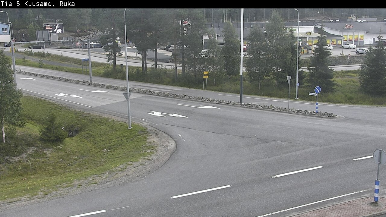 Weather Camera Image Väg 5 Kuusamo, Ruka, Kuusamo, Pohjois-Pohjanmaa