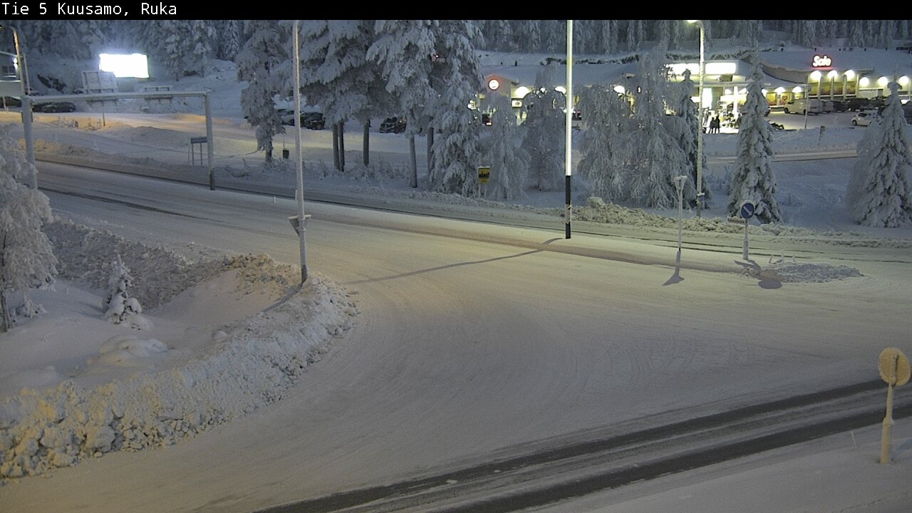 Weather Camera Image Väg 5 Kuusamo, Ruka, Kuusamo, Pohjois-Pohjanmaa