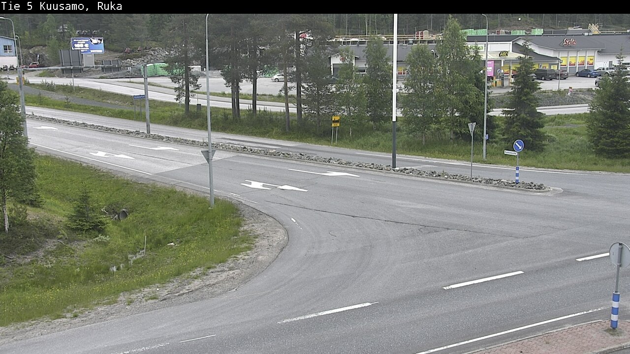Weather Camera Image Väg 5 Kuusamo, Ruka, Kuusamo, Pohjois-Pohjanmaa
