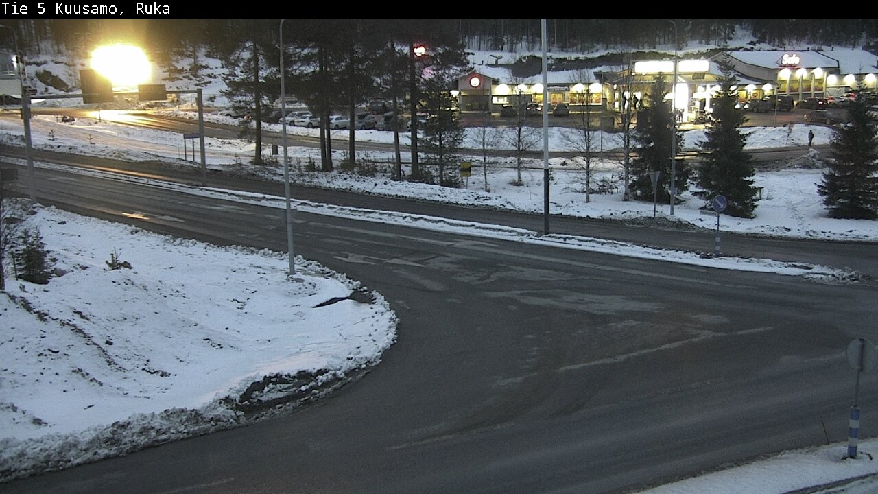 Weather Camera Image Road 5 Kuusamo, Ruka, Kuusamo, Pohjois-Pohjanmaa