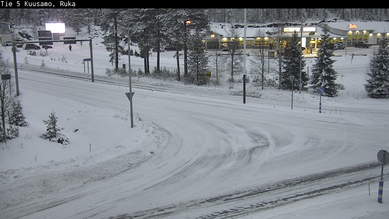 Weather Camera Image Väg 5 Kuusamo, Ruka, Kuusamo, Pohjois-Pohjanmaa