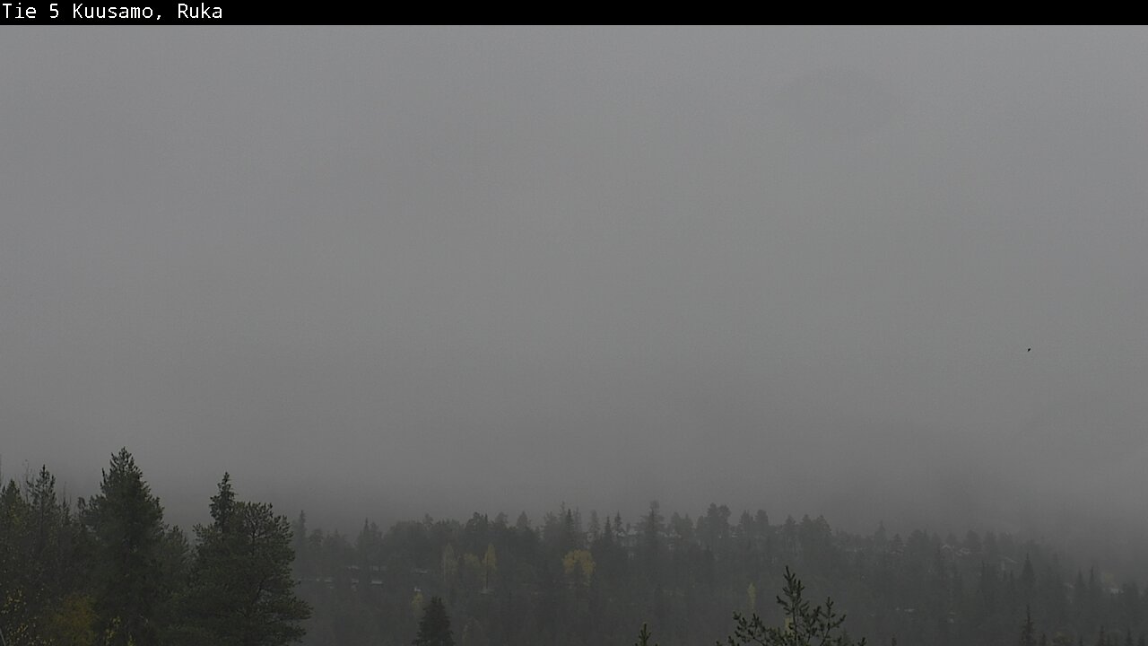 Weather Camera Image Väg 5 Kuusamo, Ruka, Kuusamo, Pohjois-Pohjanmaa