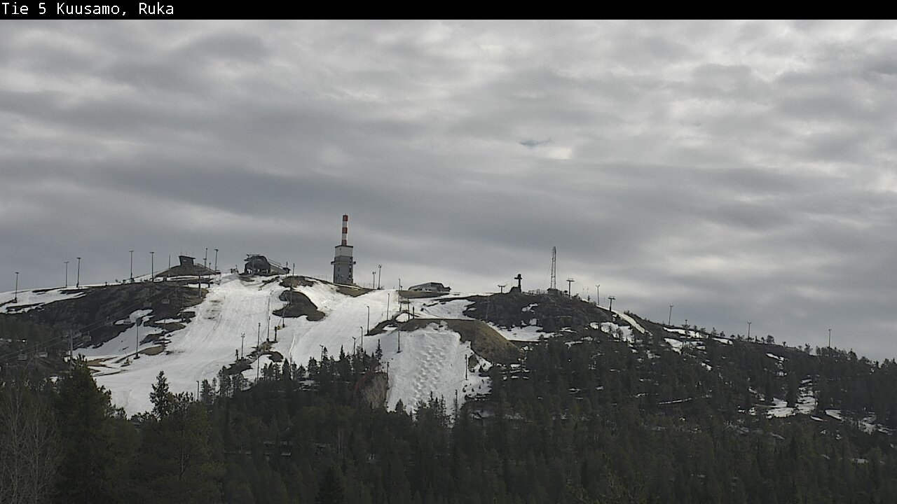 Weather Camera Image Road 5 Kuusamo, Ruka, Kuusamo, Pohjois-Pohjanmaa