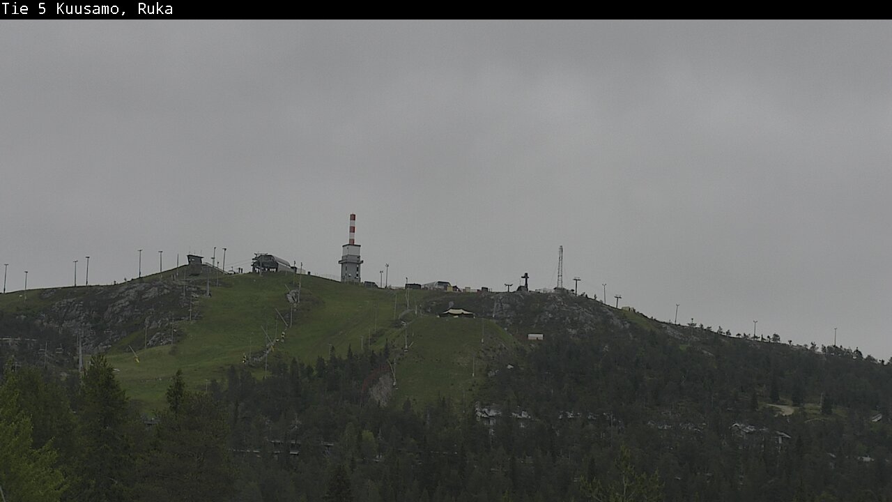 Weather Camera Image Väg 5 Kuusamo, Ruka, Kuusamo, Pohjois-Pohjanmaa