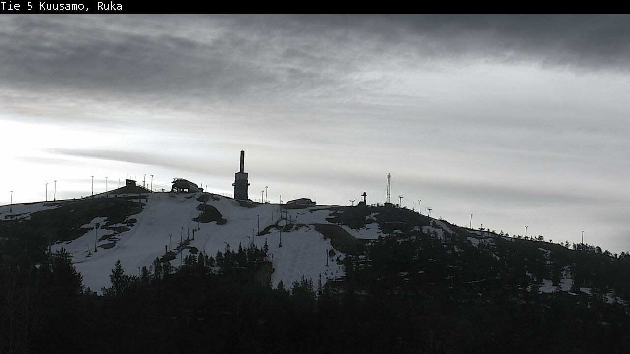 Weather Camera Image Väg 5 Kuusamo, Ruka, Kuusamo, Pohjois-Pohjanmaa