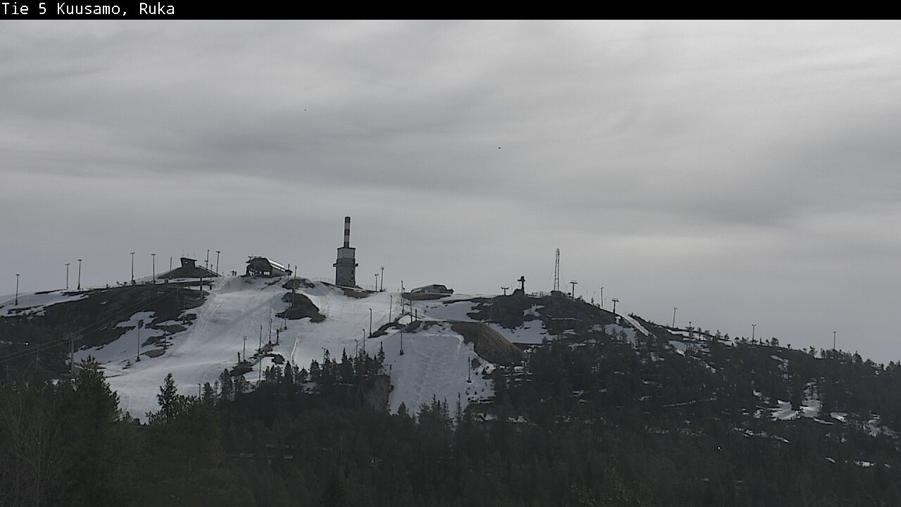 Weather Camera Image Väg 5 Kuusamo, Ruka, Kuusamo, Pohjois-Pohjanmaa