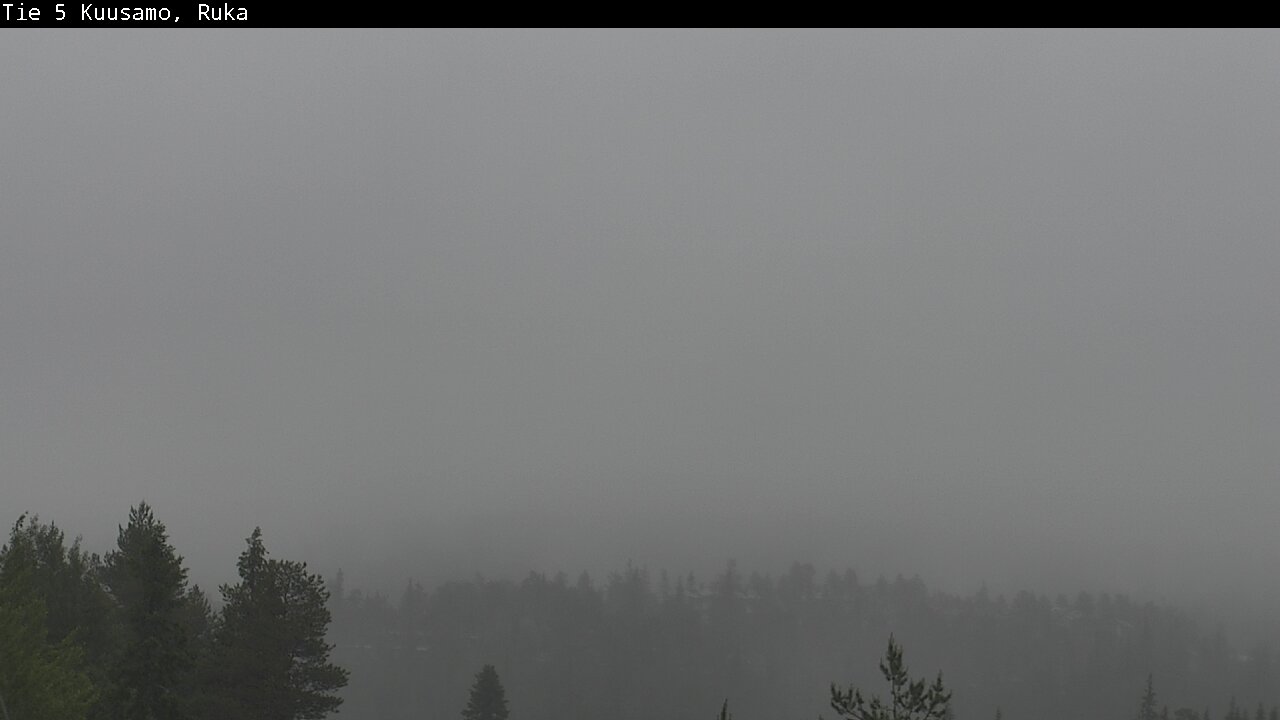 Weather Camera Image Väg 5 Kuusamo, Ruka, Kuusamo, Pohjois-Pohjanmaa