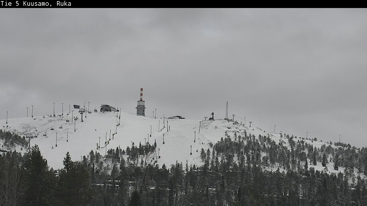 Weather Camera Image Road 5 Kuusamo, Ruka, Kuusamo, Pohjois-Pohjanmaa
