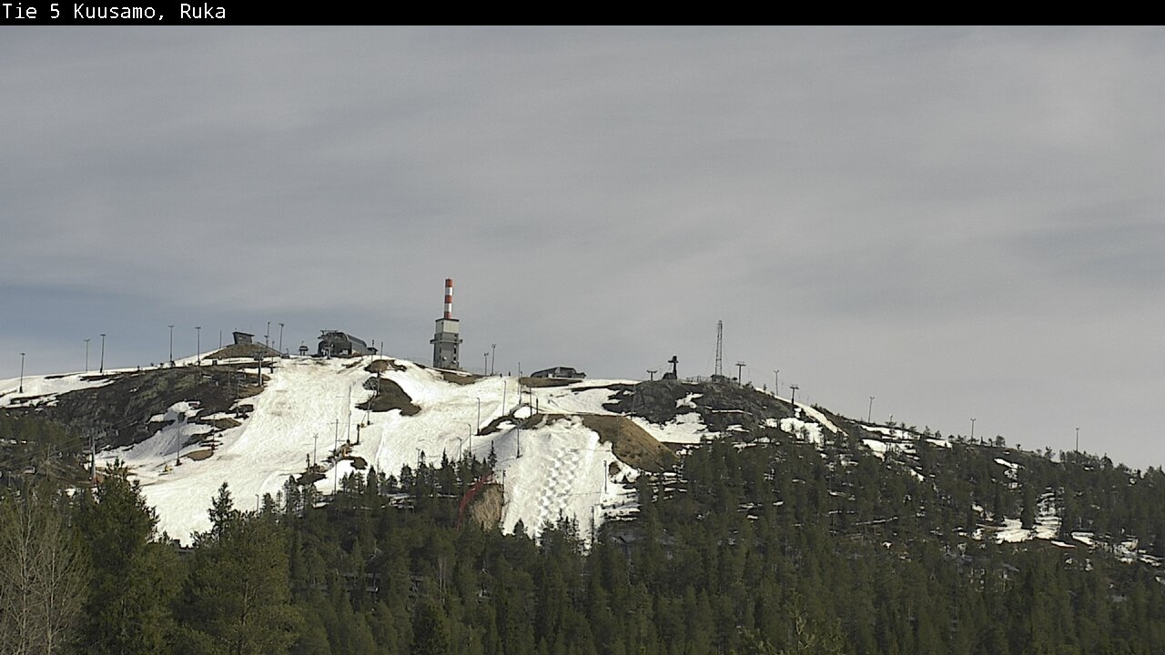 Weather Camera Image Väg 5 Kuusamo, Ruka, Kuusamo, Pohjois-Pohjanmaa