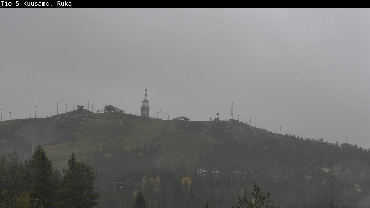 Weather Camera Image Väg 5 Kuusamo, Ruka, Kuusamo, Pohjois-Pohjanmaa