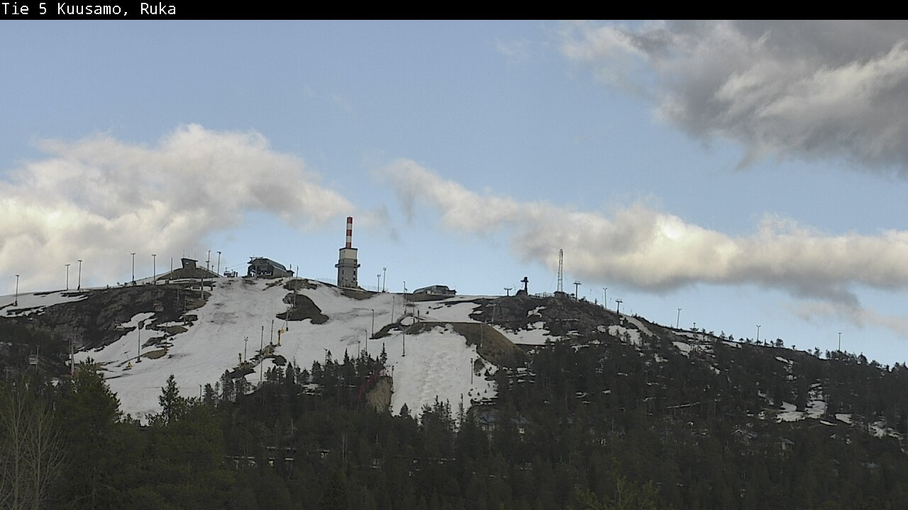 Weather Camera Image Väg 5 Kuusamo, Ruka, Kuusamo, Pohjois-Pohjanmaa