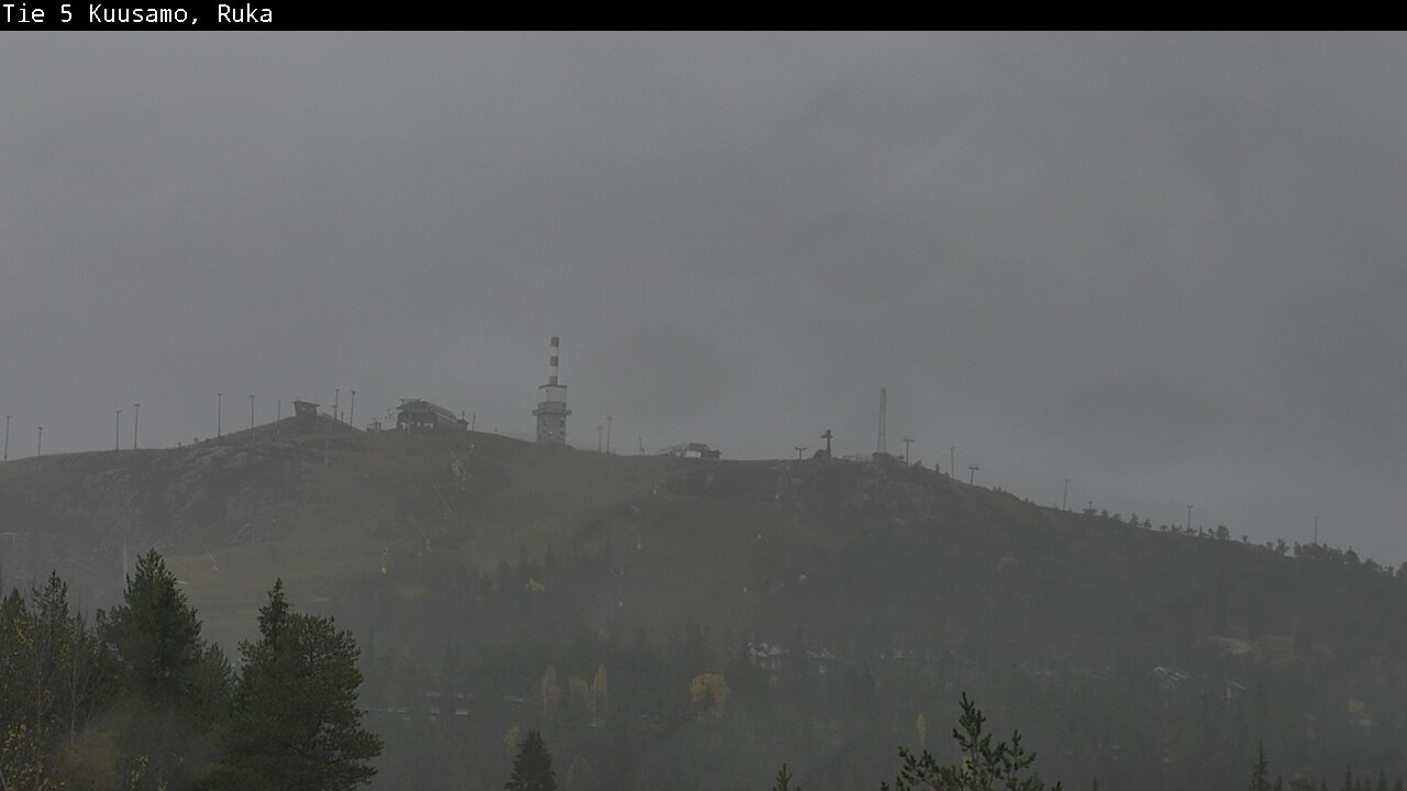 Weather Camera Image Väg 5 Kuusamo, Ruka, Kuusamo, Pohjois-Pohjanmaa