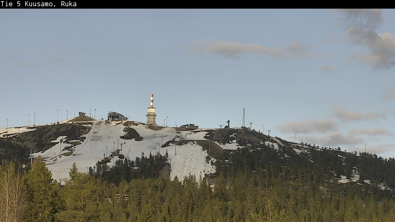 Weather Camera Image Väg 5 Kuusamo, Ruka, Kuusamo, Pohjois-Pohjanmaa