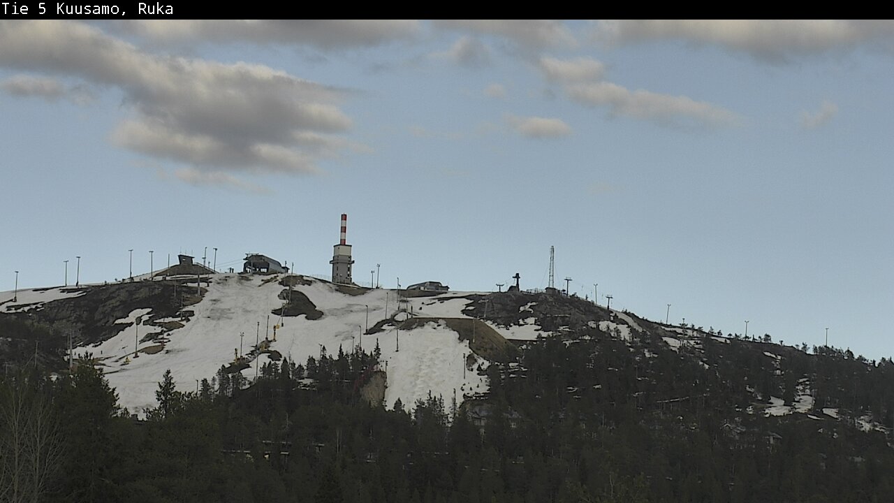 Weather Camera Image Väg 5 Kuusamo, Ruka, Kuusamo, Pohjois-Pohjanmaa