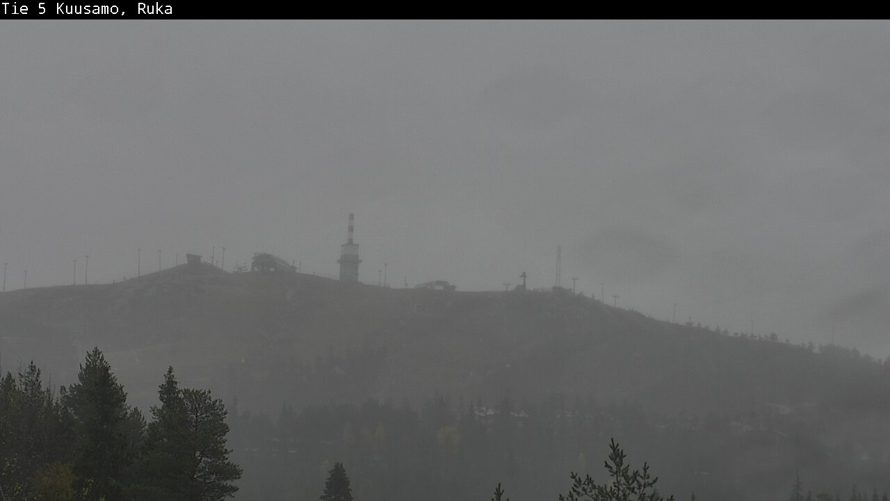 Weather Camera Image Väg 5 Kuusamo, Ruka, Kuusamo, Pohjois-Pohjanmaa