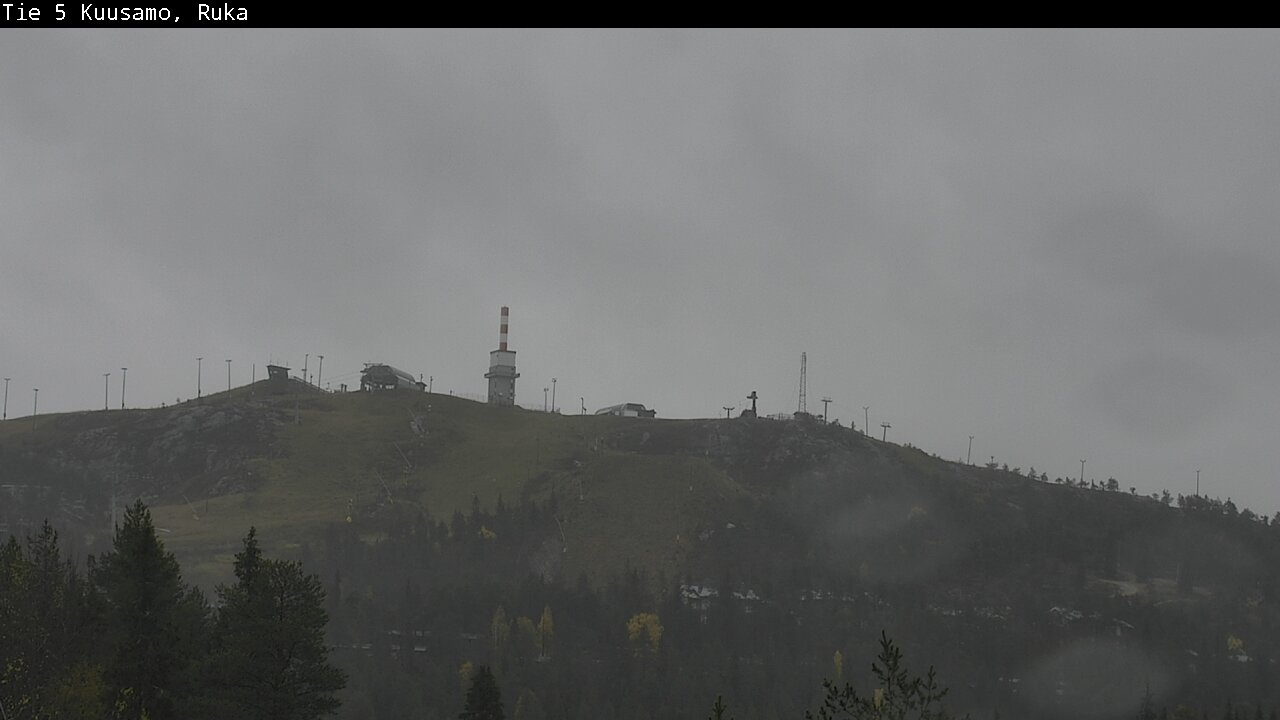 Weather Camera Image Väg 5 Kuusamo, Ruka, Kuusamo, Pohjois-Pohjanmaa