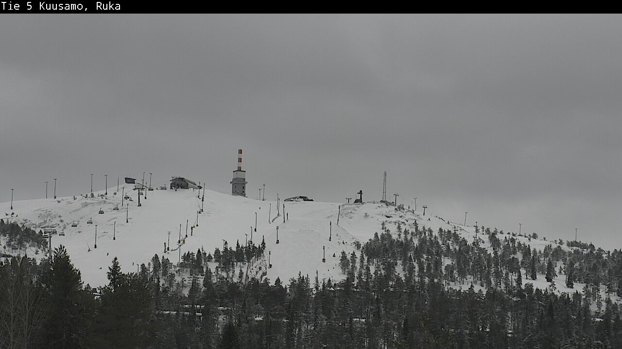 Weather Camera Image Road 5 Kuusamo, Ruka, Kuusamo, Pohjois-Pohjanmaa