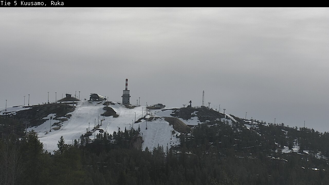 Weather Camera Image Väg 5 Kuusamo, Ruka, Kuusamo, Pohjois-Pohjanmaa
