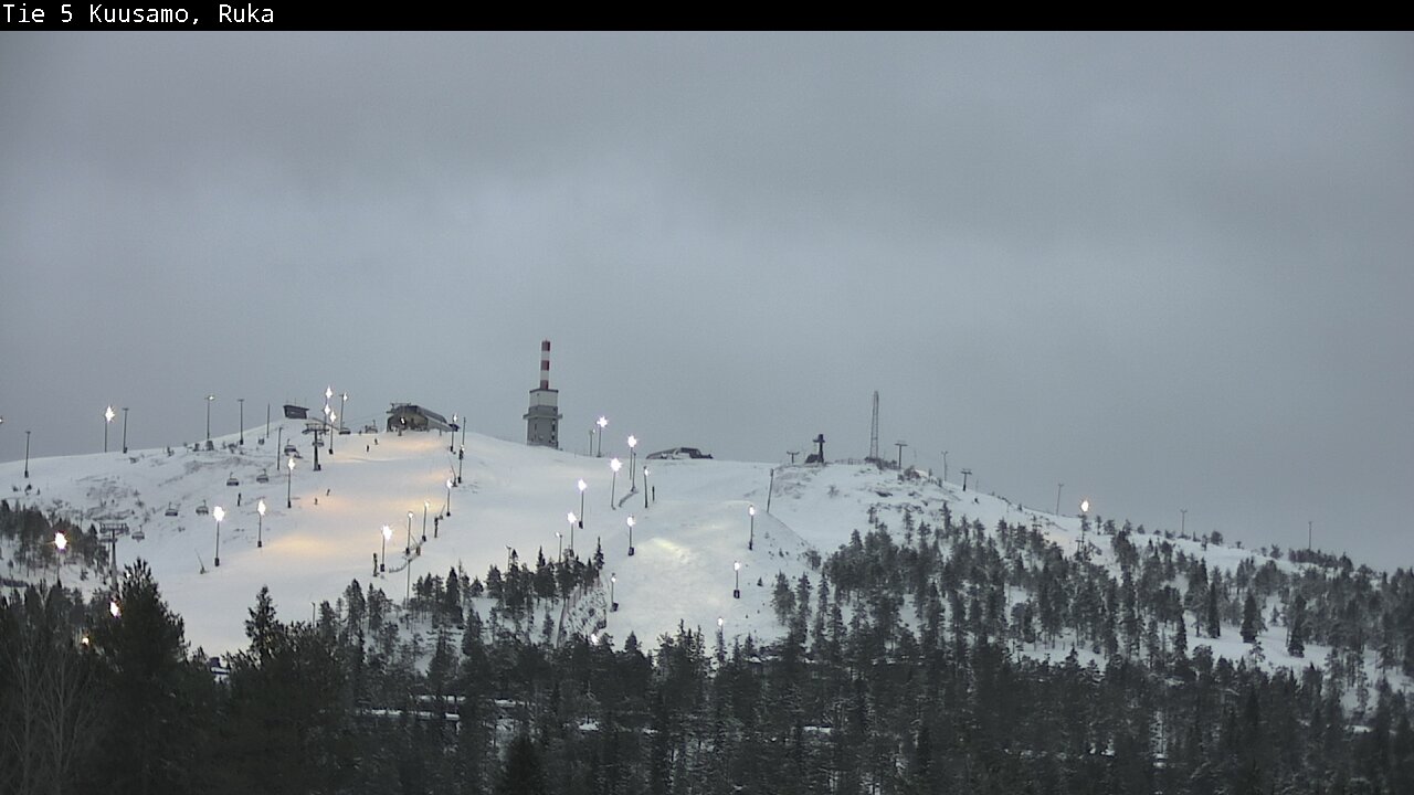Weather Camera Image Road 5 Kuusamo, Ruka, Kuusamo, Pohjois-Pohjanmaa