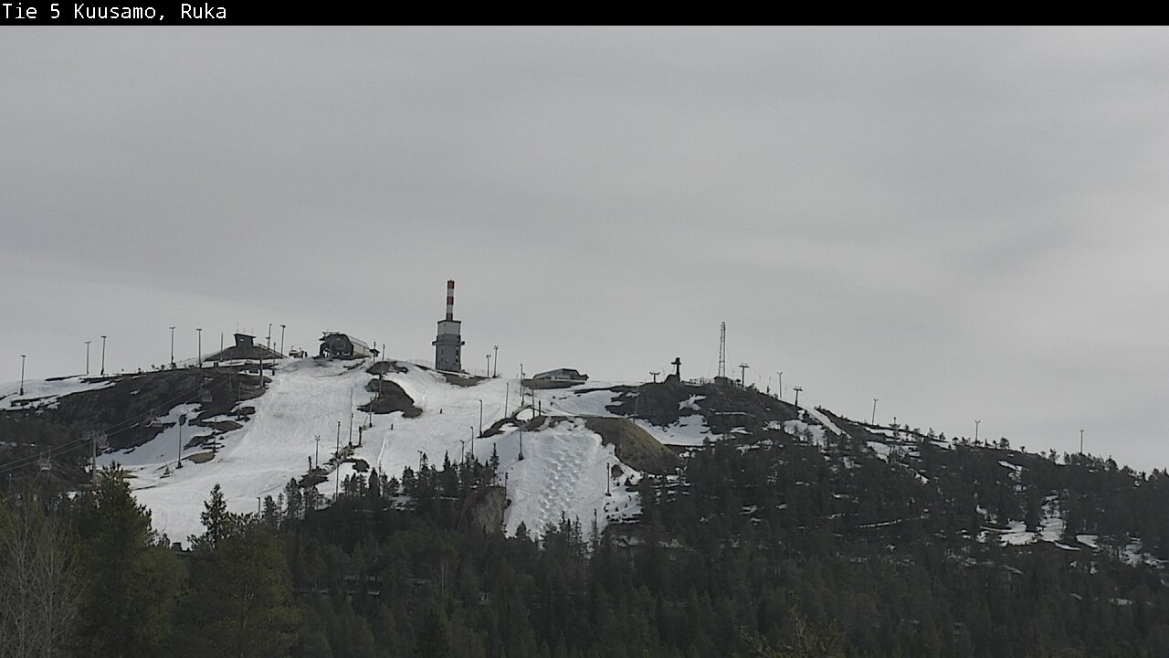 Weather Camera Image Väg 5 Kuusamo, Ruka, Kuusamo, Pohjois-Pohjanmaa