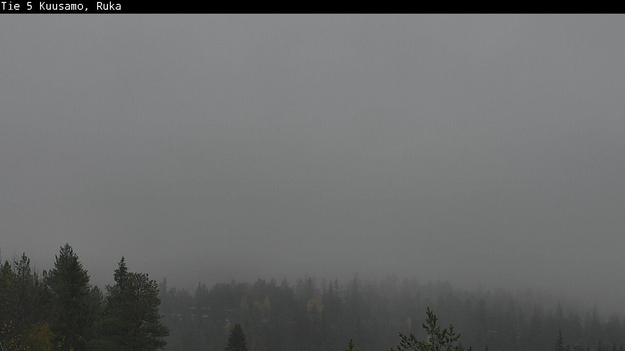 Weather Camera Image Väg 5 Kuusamo, Ruka, Kuusamo, Pohjois-Pohjanmaa