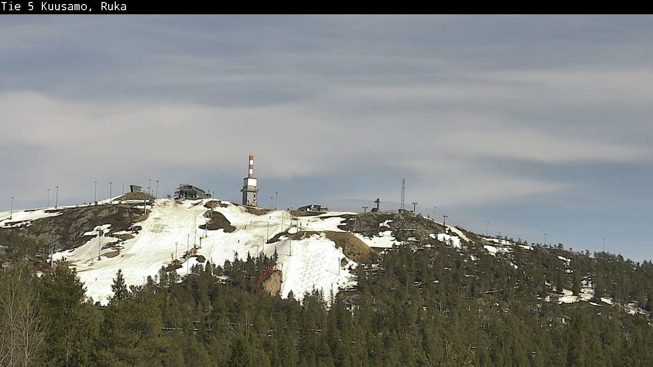 Weather Camera Image Väg 5 Kuusamo, Ruka, Kuusamo, Pohjois-Pohjanmaa