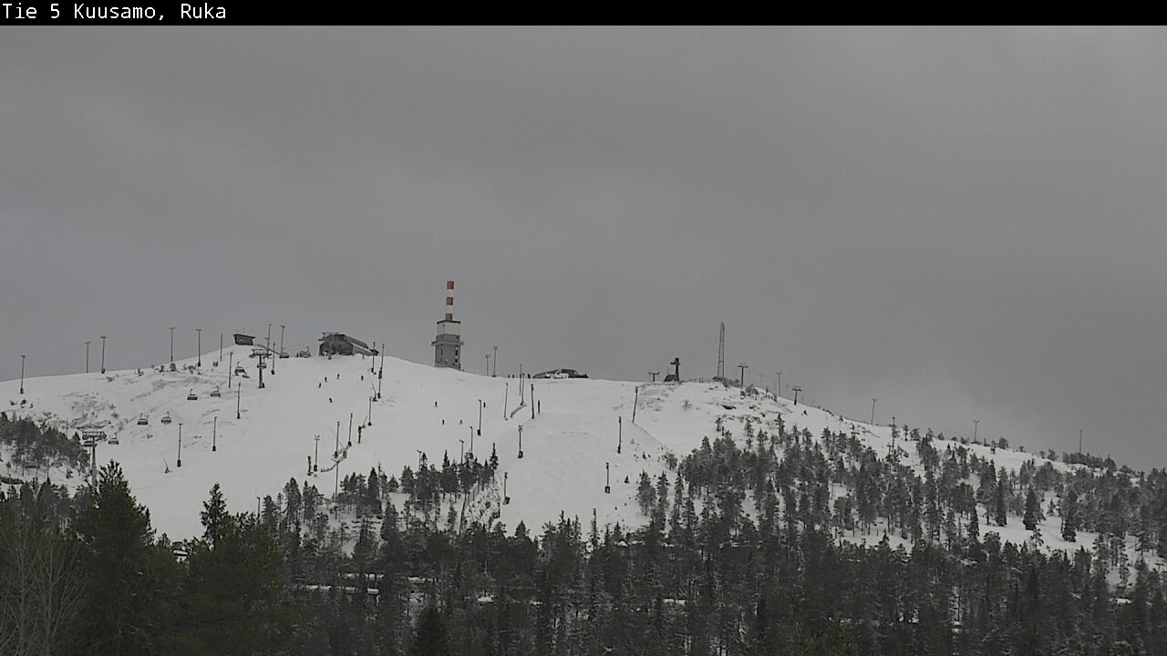 Weather Camera Image Road 5 Kuusamo, Ruka, Kuusamo, Pohjois-Pohjanmaa