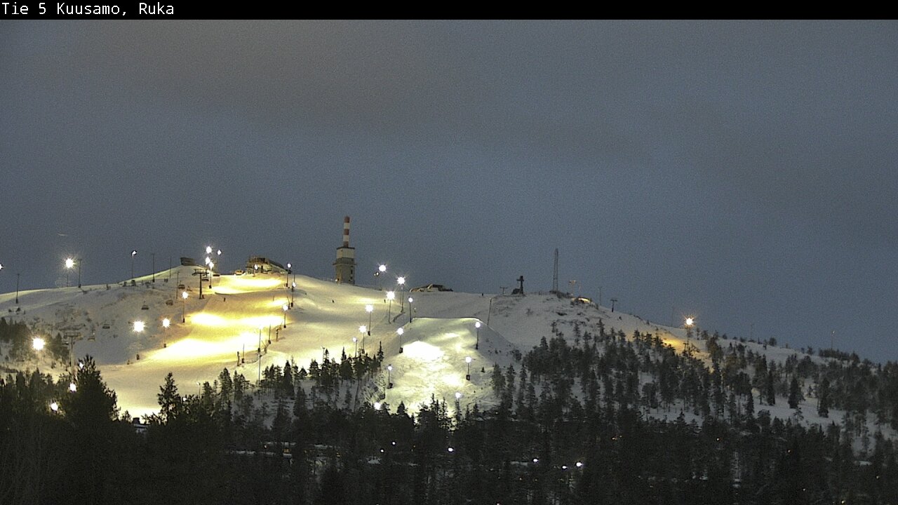 Weather Camera Image Road 5 Kuusamo, Ruka, Kuusamo, Pohjois-Pohjanmaa
