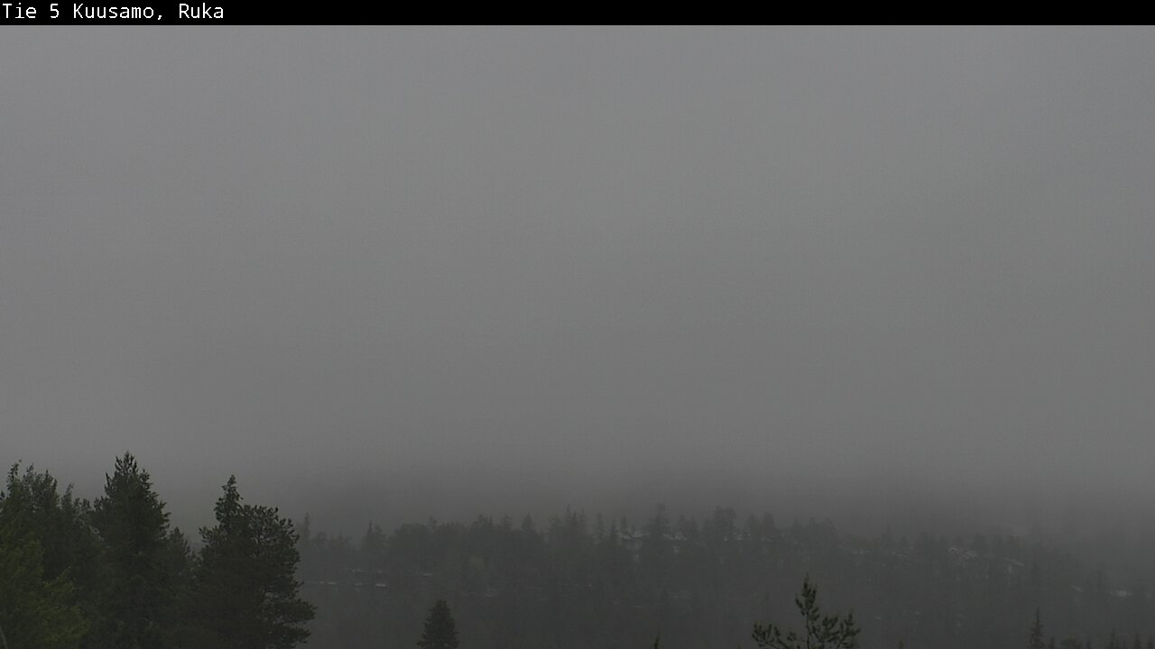 Weather Camera Image Väg 5 Kuusamo, Ruka, Kuusamo, Pohjois-Pohjanmaa