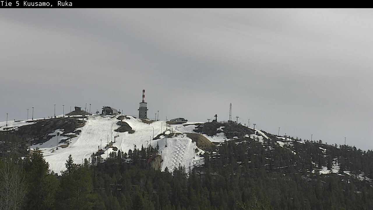 Weather Camera Image Väg 5 Kuusamo, Ruka, Kuusamo, Pohjois-Pohjanmaa