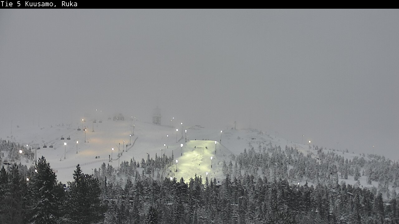 Weather Camera Image Road 5 Kuusamo, Ruka, Kuusamo, Pohjois-Pohjanmaa