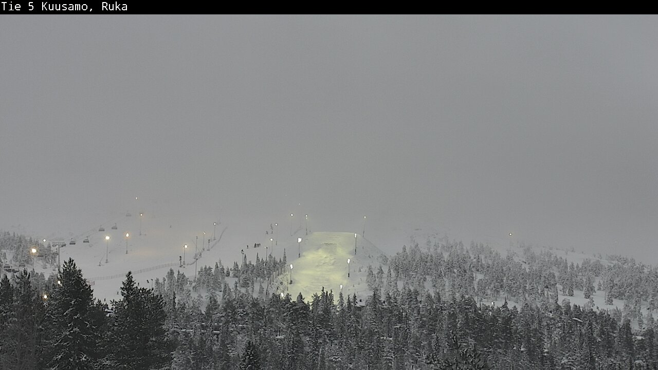 Weather Camera Image Road 5 Kuusamo, Ruka, Kuusamo, Pohjois-Pohjanmaa