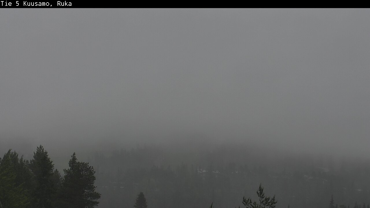 Weather Camera Image Väg 5 Kuusamo, Ruka, Kuusamo, Pohjois-Pohjanmaa