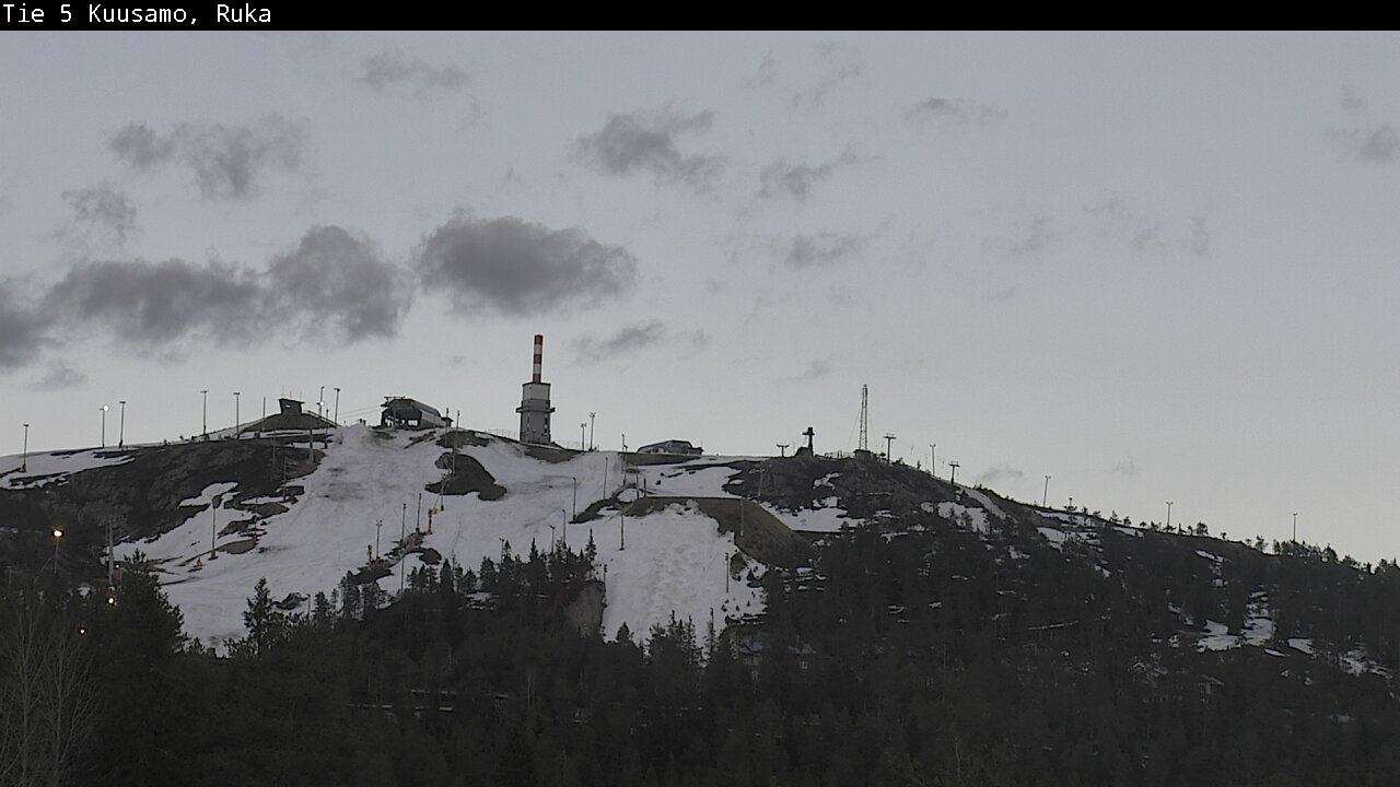 Weather Camera Image Väg 5 Kuusamo, Ruka, Kuusamo, Pohjois-Pohjanmaa
