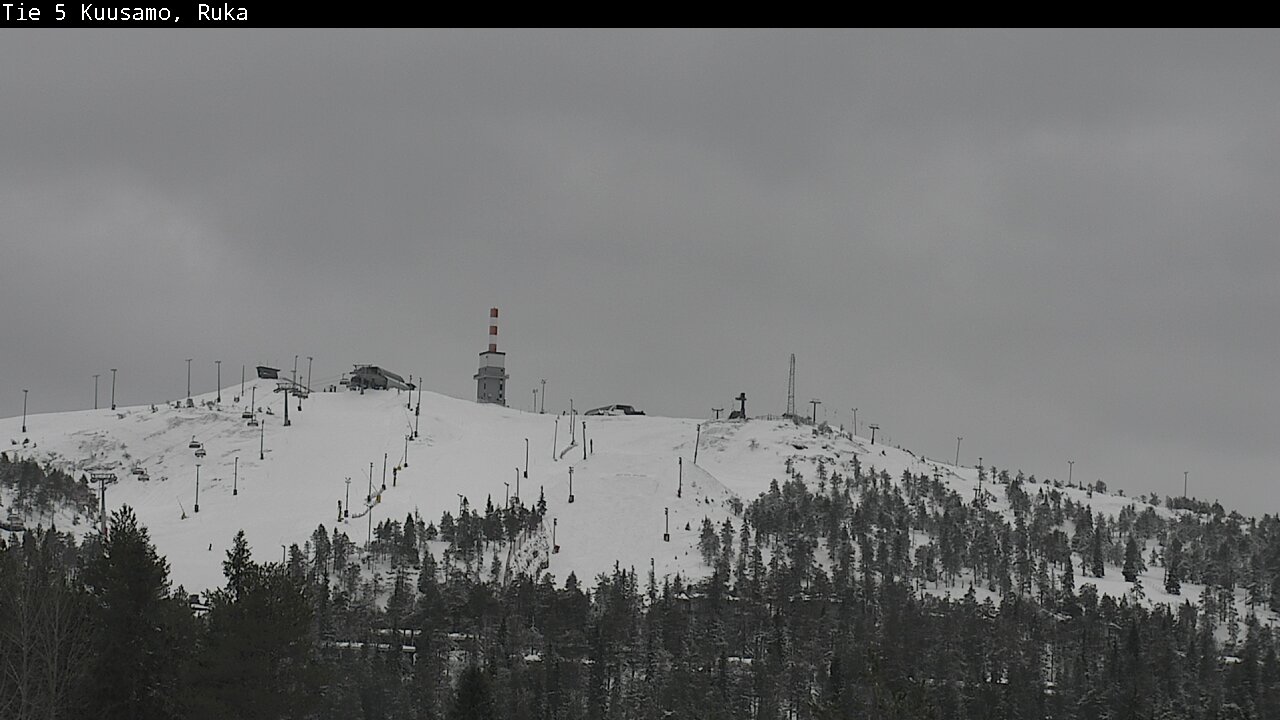Weather Camera Image Road 5 Kuusamo, Ruka, Kuusamo, Pohjois-Pohjanmaa