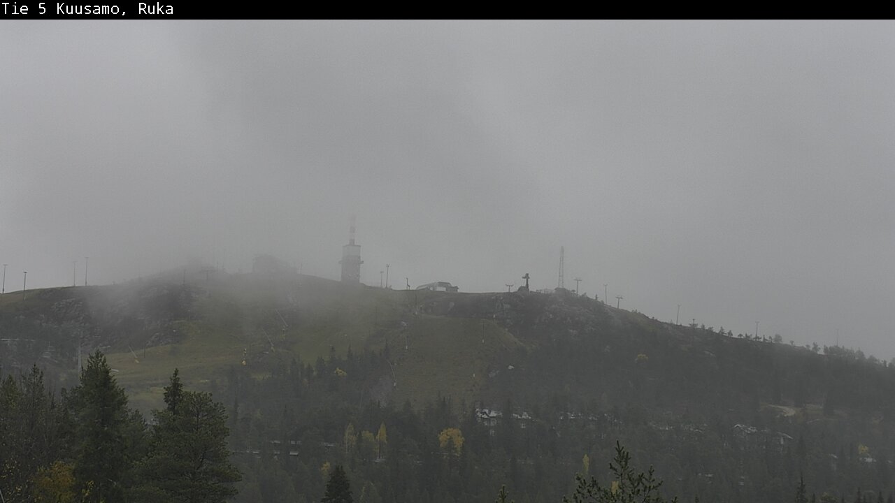 Weather Camera Image Väg 5 Kuusamo, Ruka, Kuusamo, Pohjois-Pohjanmaa