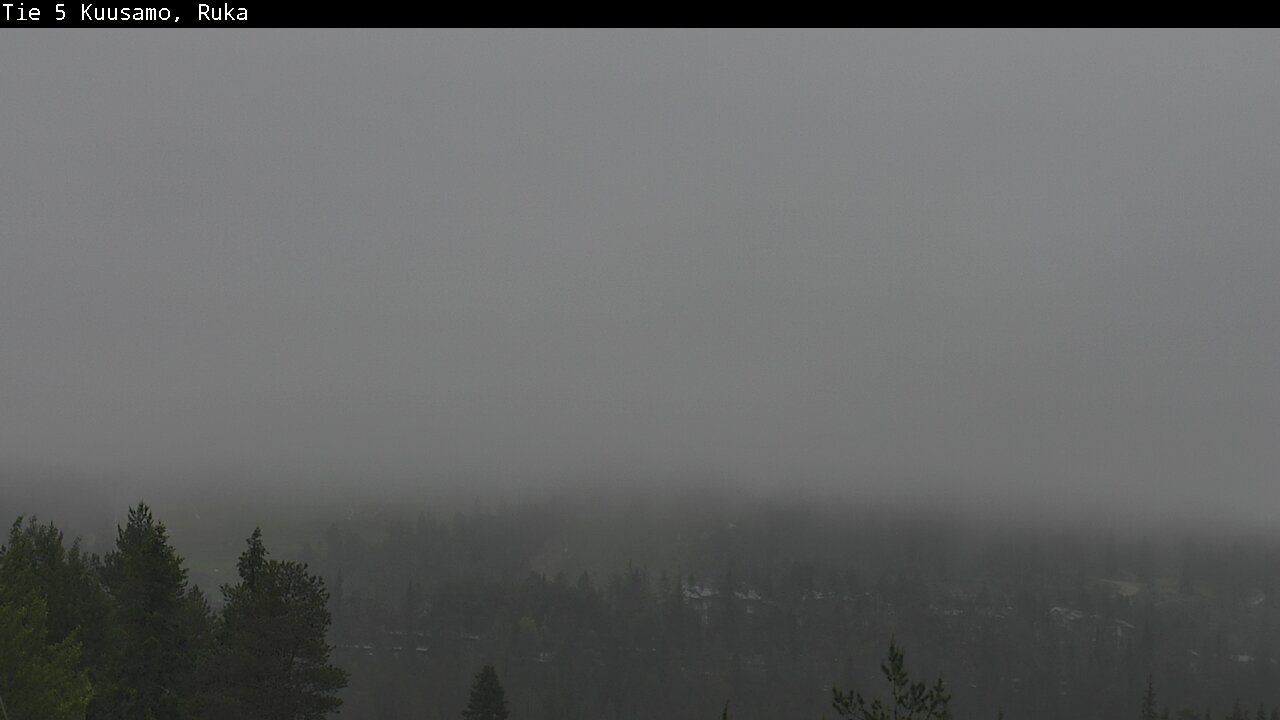 Weather Camera Image Väg 5 Kuusamo, Ruka, Kuusamo, Pohjois-Pohjanmaa
