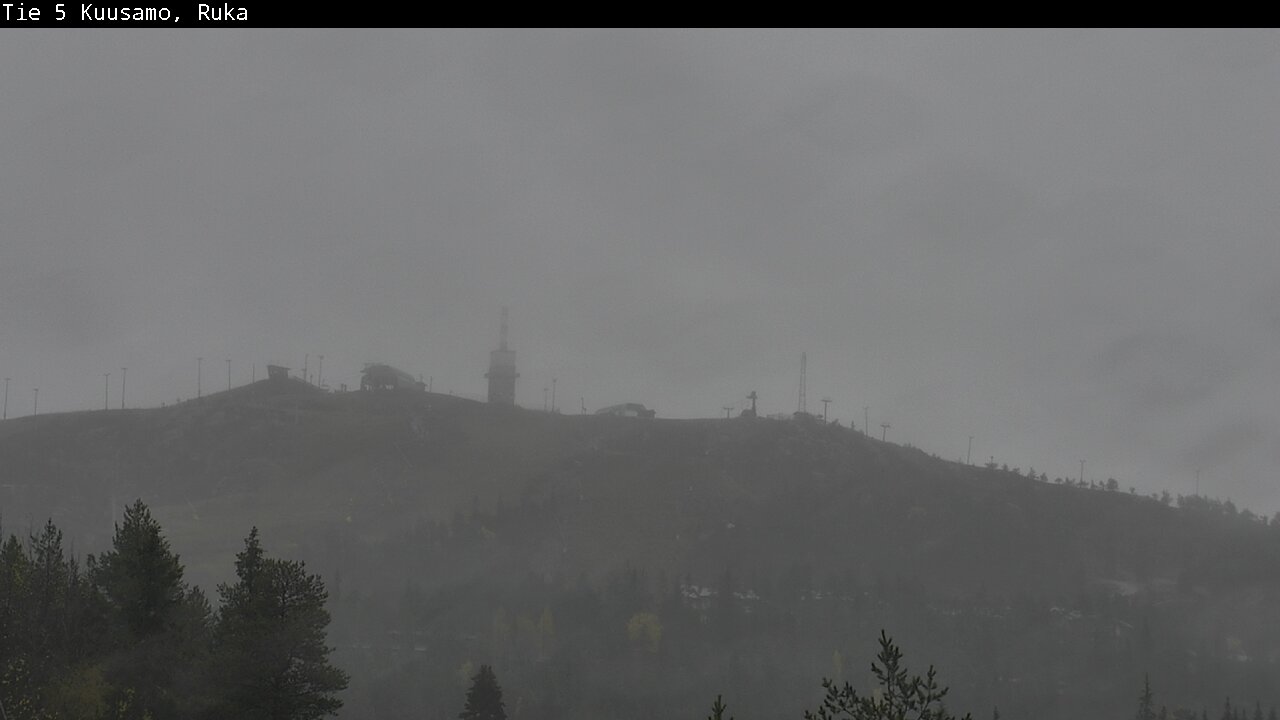 Weather Camera Image Väg 5 Kuusamo, Ruka, Kuusamo, Pohjois-Pohjanmaa