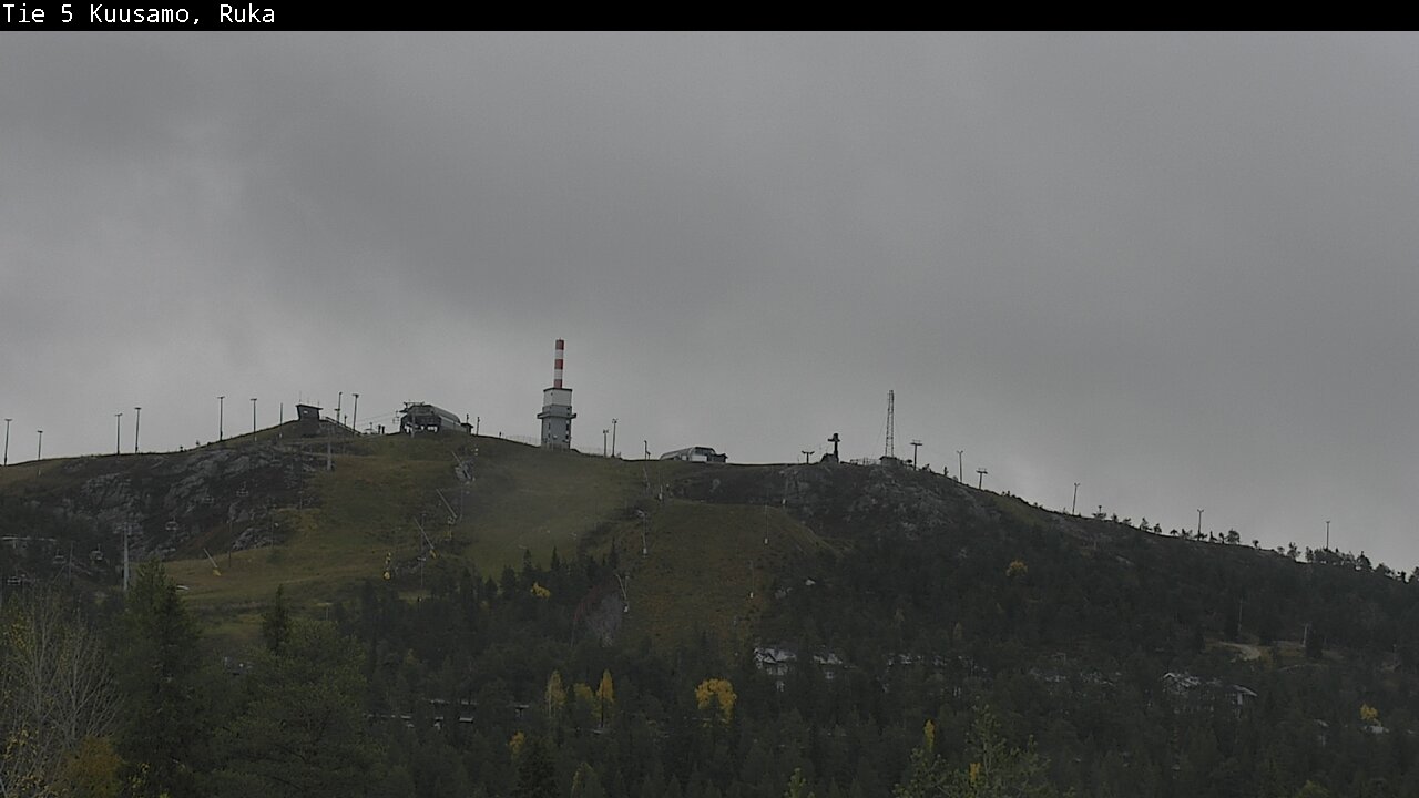 Weather Camera Image Väg 5 Kuusamo, Ruka, Kuusamo, Pohjois-Pohjanmaa